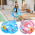 Baby Pool Float with Safety Seat Steering Wheel Cartoon Inflatable Swimming Ring Pool Swim Training Aid for 1-6 Years Old Kids