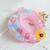 Baby Pool Float with Safety Seat Steering Wheel Cartoon Inflatable Swimming Ring Pool Swim Training Aid for 1-6 Years Old Kids