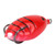 Artificial Lifelike Fishing Lures Silicone Frog Shape Soft Baits Tackle Accessory(red)