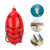 Artificial Lifelike Fishing Lures Silicone Frog Shape Soft Baits Tackle Accessory(red)