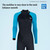 Women 3mm Neoprene Wetsuits Adult One Piece Full Body Long Sleeves Diving Suit