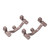 2Pcs Aluminum Alloy Pull Rod Base Metal Pull Rod Base Seat for WPL C24 C14 C14K C24K 1/16 RC CarTitanium