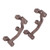 2Pcs Aluminum Alloy Pull Rod Base Metal Pull Rod Base Seat for WPL C24 C14 C14K C24K 1/16 RC CarTitanium