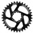 Bike 34T Single Speed Chainring 6mm Offset Direct Mount Narrow Wide Aluminum Chainwheel for SARM GXPBlack