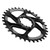 Bike 34T Single Speed Chainring 6mm Offset Direct Mount Narrow Wide Aluminum Chainwheel for SARM GXPBlack