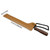 Campfire Fireplace Tongs Pouch Bag PU Leather Retro Fire Tongs Protective Cover for Outdoor Barbecue Camping