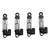 RC Shock Absorber RC Car Front and Rear Shock Damper for Xiaomi Jimny XMYKC01CM 1/16 RC Car Black