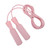 Steel Wire Jumping Rope Ajustable Skipping Rope with Double Bearings for Men Women and Children Pink