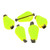 5 Pcs/Set Float Foam Tear Drop Strike Indicator Fishing Fly Accessories Tackle FishingFluorescent Yellow