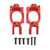 2Pcs Caster Block C Hub Aluminium Alloy High Strength for LOSI Hammer Rey Rock Rey 1/10 RC Car Red