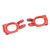 2Pcs Caster Block C Hub Aluminium Alloy High Strength for LOSI Hammer Rey Rock Rey 1/10 RC Car Red