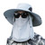 Outdoor Sun Hat with Face Neck Flap UV Protection Breathable Wide Brim Bucket Hat for Men Women Summer Fishing Hiking