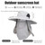 Outdoor Sun Hat with Face Neck Flap UV Protection Breathable Wide Brim Bucket Hat for Men Women Summer Fishing Hiking