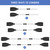 125cm Kayak Paddles Aluminum Magnesium Alloy Lightweight Paddles Detachable Kayaking Paddles