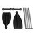 125cm Kayak Paddles Aluminum Magnesium Alloy Lightweight Paddles Detachable Kayaking Paddles