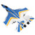 RC Glider Plane Lightweight Flexible Remote Control Airplane with LED Light for Children Blue 1 Battery