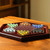 Portable Chinese Checkers Board Game with Marbles Wooden Board Game Hexagon Chinese Checkers Family Game Set Slot Storage