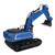 Remote Control Excavator 1:18 Alloy RC Excavator Construction Vehicle Toys for Kids Age 8 and Above Blue Single Battery