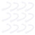 6Pair Ear Strap Pad Mouth Muffle Ear Protector Silicone Earloop Ear Savers for Daily UseWhite