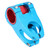 Aluminum Alloy Bicycle Bar Stem Mountain Bike Cycling Short Handlebar Stem 31.8/35x50mmBlue