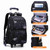 Kids Rolling Backpack for Boys Girls Luggage Wheeled Backpack Trolley School Bag Bookbag with Lunch Bag Pencil Bag
