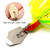 10g Bladed Jig Fishing Lure Spinner Bait Squid Lure Silicone Skirt with Hook
