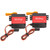 30kg Servo with 25T Metal Servo Arm Red Quick Response Time Stable Performance for RC Car