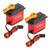 30kg Servo with 25T Metal Servo Arm Red Quick Response Time Stable Performance for RC Car