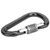 KN-24-7-7 Outdoor D shape Carabiner Key Chain Clip Keyring Snap Hook Automatic Buckle for Camping Mountaineering(Climbing Button Carabiners )