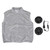 Cooling Fan Vest for Men Women Sleeveless Air Conditioned Clothes with 2 Brushless Fan for Summer Hot Weather Working Fishing Hiking Grey