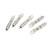 5PCS LED Lighted Nocks Plastic Shell Easy Installation for 6.2mm 0.24in Inside Diameter Arrow Archery with Battery Colorful