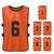 6PCS Kid's Football Pinnies Quick Drying Soccer Jerseys Youth Sports Scrimmage Basketball Team Training Numbered Bibs Practice Sports Vest