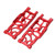 RC Rear Lower Arm Aluminium Alloy RC Rear Lower Suspension Arm for ARRMA KRATON 8S for Outcast 8S 1/5 RC Car Red