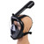 Snorkel Scuba Diving Full Face Mask Anit Fog Swimming Surface Dive Mask For Gopro Black