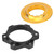 Center Lock Adapter 6 Bolts Center Disc Brake Rotor Conversion Seat for Bicycle Mountain Bike(Black Gold )