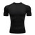 Men's Cool Dry Short Sleeve Compression Shirts Sports T Shirts Tops Athletic Workout Shirt Black L