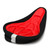 Bike Cushion Cover Black Red Soft Sponge Ergonomic Breathable Padded Bike Seat Cover for Cycling