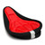 Bike Cushion Cover Black Red Soft Sponge Ergonomic Breathable Padded Bike Seat Cover for Cycling