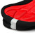 Bike Cushion Cover Black Red Soft Sponge Ergonomic Breathable Padded Bike Seat Cover for Cycling