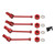 Front Rear Drive Shaft Aluminum Alloy Driveshaft CVD for Traxxas Latrax Teton 1/18 RC Car Red