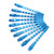 10pcs Dart Shafts Aluminum Alloy Replacement Thread Dart Stems with Locking Hole for Indoor Activity Blue