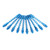 10pcs Dart Shafts Aluminum Alloy Replacement Thread Dart Stems with Locking Hole for Indoor Activity Blue