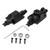 1/24 RC Axle Housing for ECX 1/24 for Barrage RGT 1/24 for FTX 1/24 Aluminum Alloy Replacement RC Front Rear Axle Housing Black