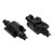1/24 RC Axle Housing for ECX 1/24 for Barrage RGT 1/24 for FTX 1/24 Aluminum Alloy Replacement RC Front Rear Axle Housing Black