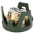 Portable Outdoor Picnic Stove Mini Spirit Burner for Outdoor Camping Hiking BackpackingBlack Green