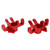 1 Pair Aluminum Alloy Front Steering Cup for LOSI SUPER BAJA REY 1/6 RC Car Upgrade PartsRed