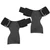 Rubber Anti Skid Gym Gloves Grips Pull Up Training Barbell Dumbbell Weightlifting Grip Pads(M )