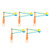 5pcs Hand Cranked Ball Toy Innovative Fun Classic Nostalgic Plastic Noisemaker Knocker Balls for Birthday Party Favors Presents