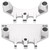 RC Car Servo Link Bracket Aluminum Alloy Front and Rear Tie Rod Pedestal for MN86K MN86KS MN86 MN86S 1/12 RC Series CarsSilver