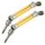 2Pcs RC Car Front CVD Three-Section Type Drive Shaft Parts Accessories Fit for Traxxas Slash(Yellow )